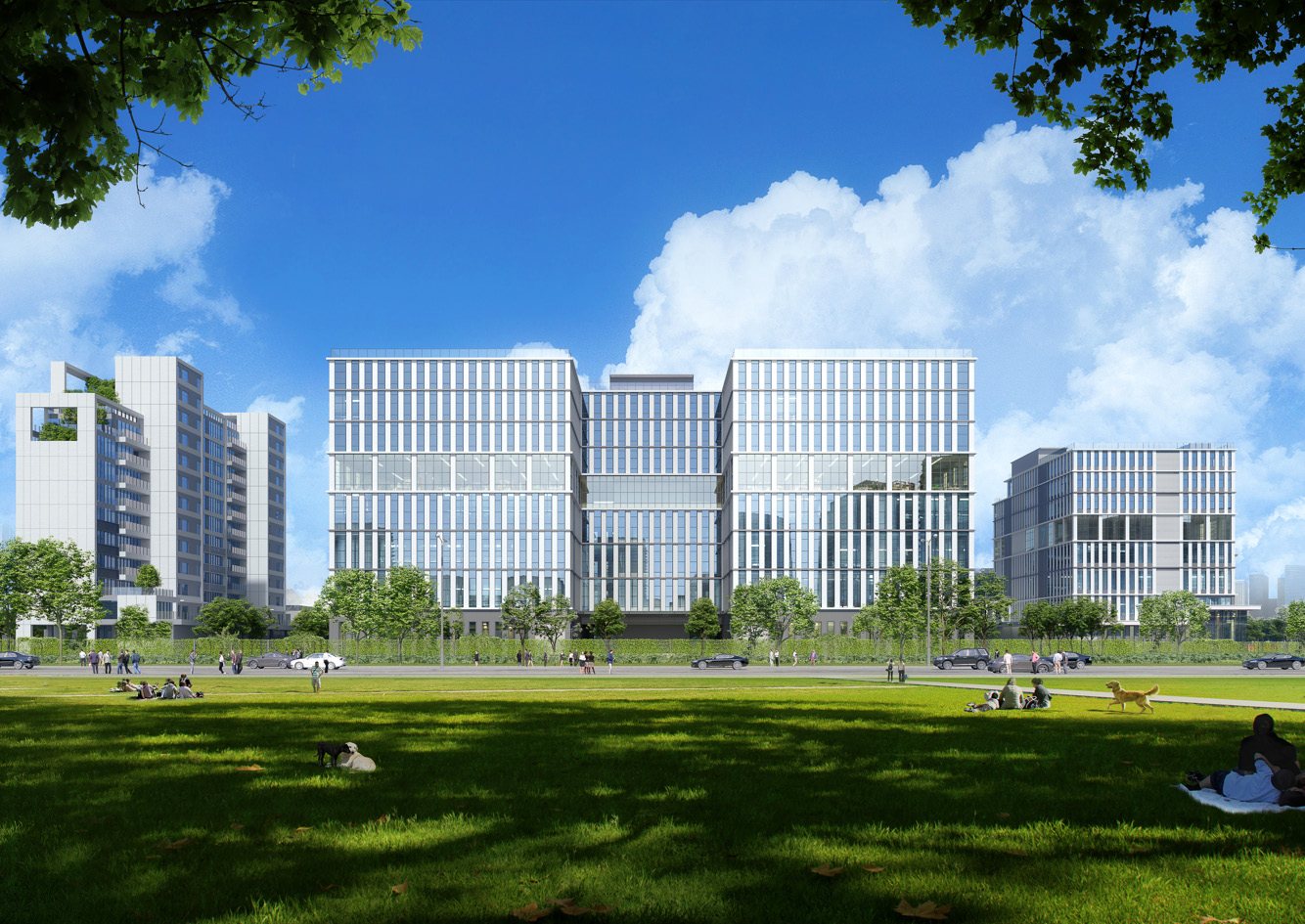 百布科技园 建筑透视