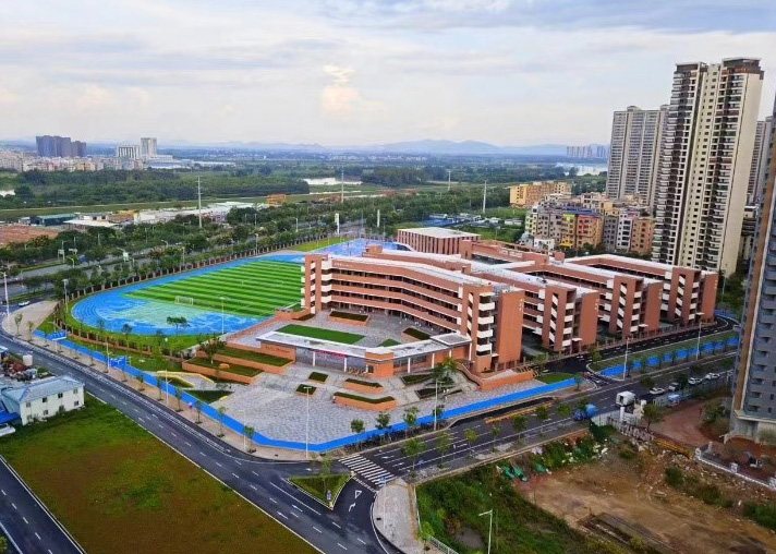 金山湖学校 建成鸟瞰实景
